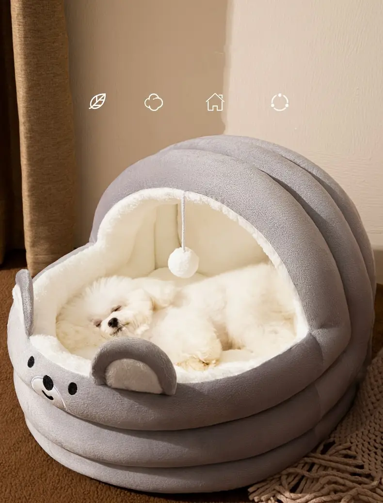 enclosed cat condo bed