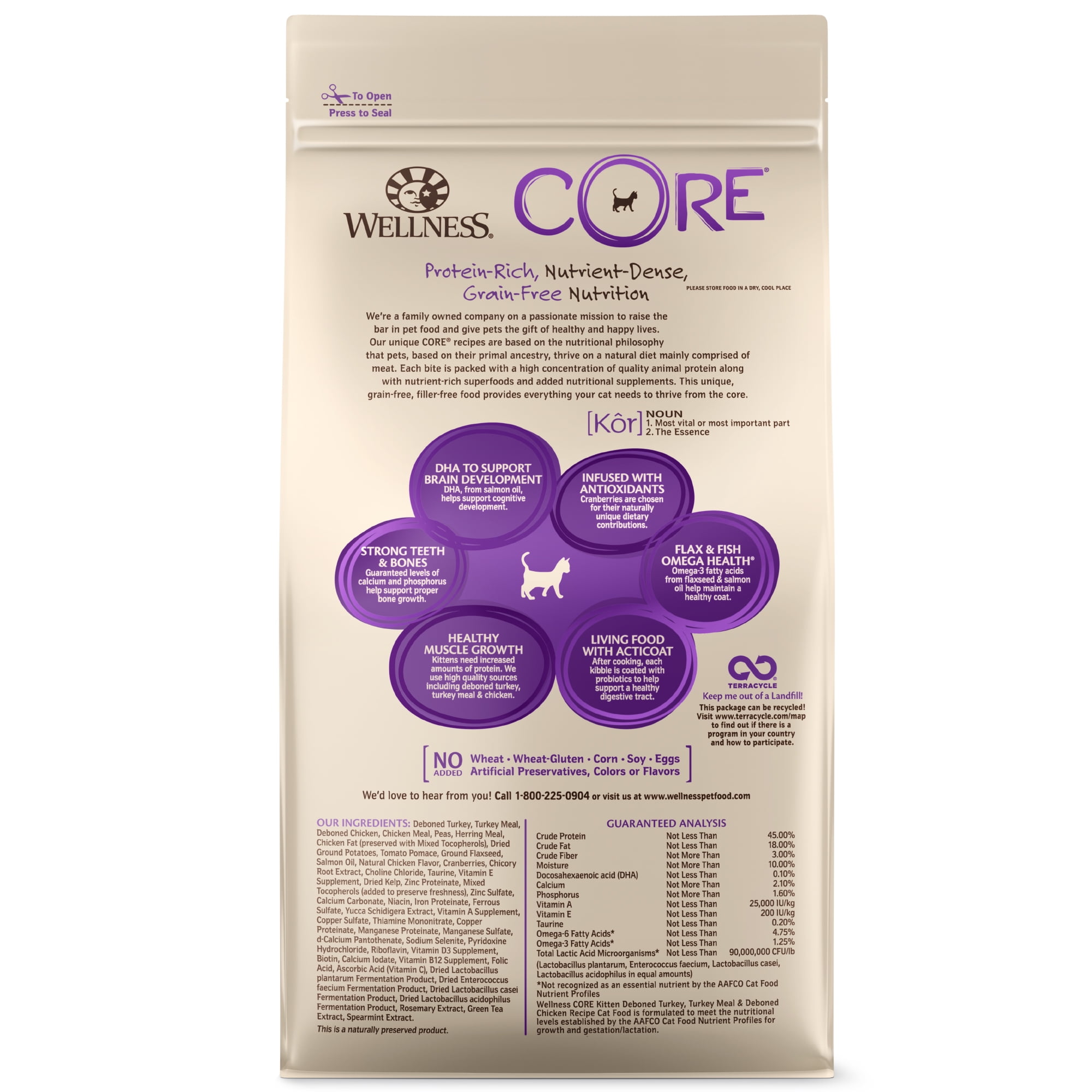 Wellness CORE Natural Grain Free cat food